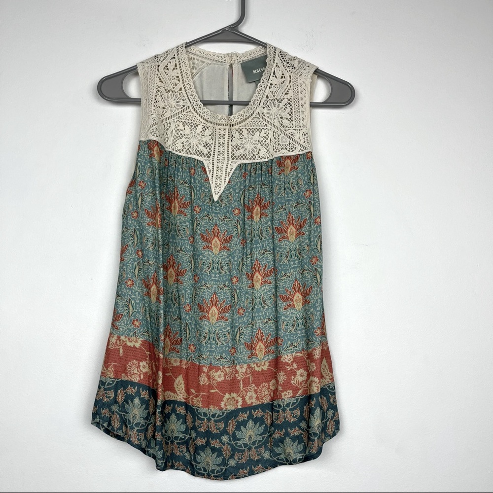 ANTHROPOLOGIE MAEVE LACED ELEANOR BLOUSE